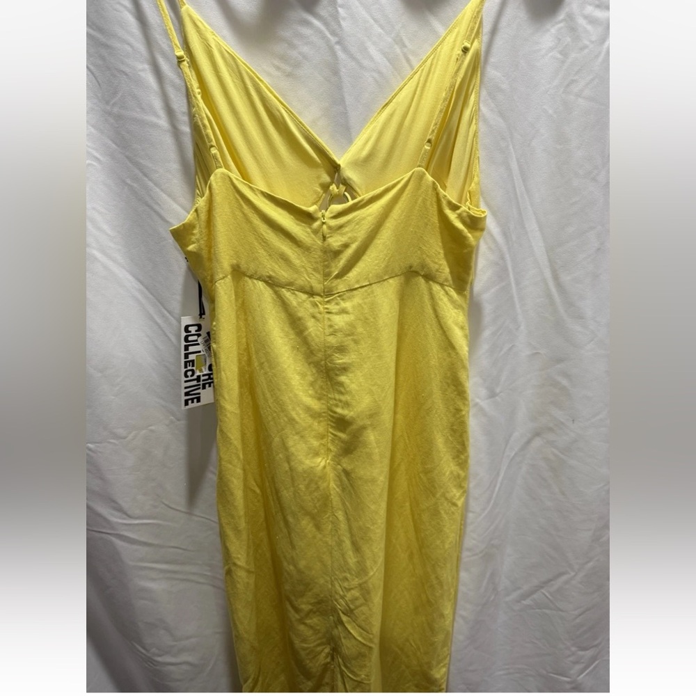 Future Collective x Jenét Anyolor Yellow Ring Cutout Maxi Dress Size 12 NWT - Picture 5 of 5